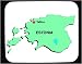 Decorated Mouse Pad with map, eastern, europe