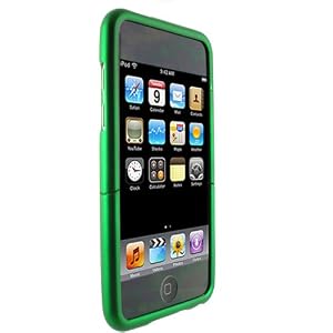 (Green) Mivizu Hard Candy iPod Touch 2nd Gen 3rd Gen hard rubber skin case cover