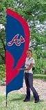Atlanta Braves MLB Tall Team Flag with Pole