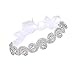 Babeyond Elegant Luxury Handmade Crystal Rhinestone Jewelry Beads Bridal Wedding Evening Pageants Proms Birthday Christmas Gift Headband Satin Ribbon Hairband Headwrap Hair Band Accessory White
