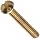 ASME B18.6.3 Brass Round Head Machine Screw, Slotted Drive