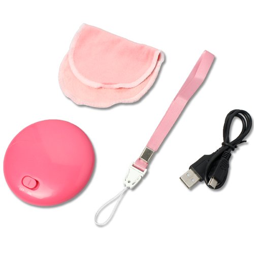 USB充電式エコカイロ ストラップ＆ポーチ付き