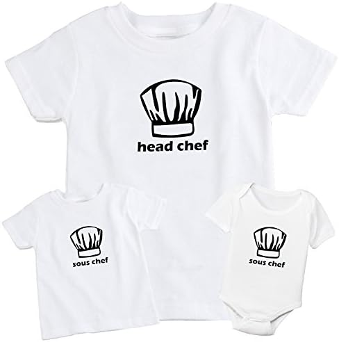 Head Chef Sous Chef Parent & Child Matching T-Shirts