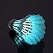 IFLYING Colorful LED Badminton for Dark Night Outdoor and Indoor Sports Activities - 4 Pieces