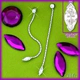 14K Bezel Set Diamond Stiletto Earrings