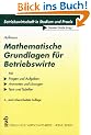 Mathematische Grundlagen f�r Betriebswirte