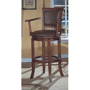 Monte Carlo Game Room Bi-cast Bar Stools With Arms by AtHomeMart