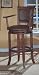 Kitchen & Housewares : Monte Carlo Leather Game Room Bar Stools with Arms