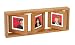 Umbra Matrix Multi Picture Frame, Floats, 3x3 Inch Photos, Natural