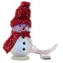 USB Powered Mini Glowing Snowman w/Color LEDs (Red)