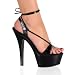 KISS-211 6 Inch Sexy Strappy Shoe High Heel Platform With Ankle Tie Platform Shoes Pleaser CLEARANCE Image