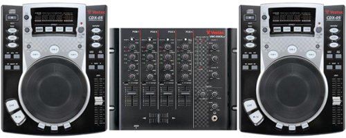 【CDJセット】Vestax/ベスタックス CDX-05MBK（2台）＆VMC-004XLu TUB+ヘッドホン DJ用CDプレーヤー＆ミキサーセット