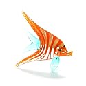 Fitz and Floyd Glass Menagerie Orange Striped Angel Fish