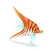 Fitz and Floyd Glass Menagerie Orange Striped Angel Fish