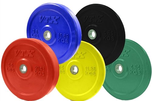 Troy VTX 260 lb Color Bumper Plate Set