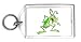 Keychain with green, insect, drooling, grasshopper, standing