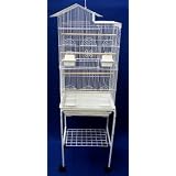 Brand New Vila Top Bird Cages With Stand On Wheels 18x14x60, 6894WHT by Xtreme-Cage