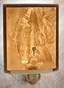 Meditation Porcelain Lithophane Night Light