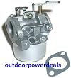 Carburetor Replaces Tecumseh 640349, 640052, or 640054, includes mounting gasket.