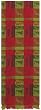 Hand Woven Elegant Jacquard 100% Cotton Green and Red Christmas Table Runners 12x72 Inches Set of 2