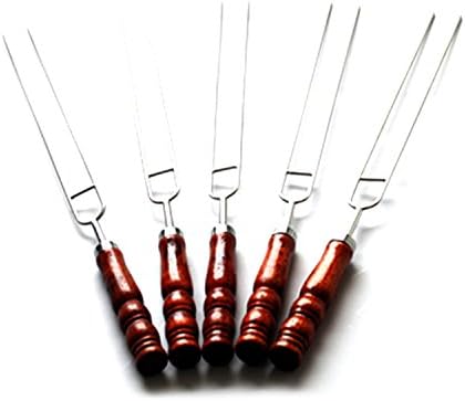 Outdoor Craftsmen BBQ Stainless Steel U-grilled Skewer,Set of 6,16.5-inch long