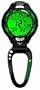 Dakota UV/Temp Sensor Clip Watch,Green Bezel