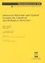 Advanced Materials and Optical Systems for Chemical and Biological Detection: 21-22 September 1999 Boston, Massachusetts (Proceedings of Spie Volume 3858)