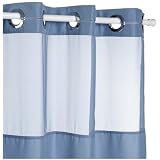 Hookless Mystery 71 by 74-Inch Shower Curtain by Hookless