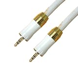 Aurum Cables 3.5mm Car Stereo Auxiliary Male to Male (Aux-in) Input Cable (Ideal for Car Aux in / Ipod, Ipod Touch / Iphone 3g + 3gs / Nano 5gen Mp3, Ipad Sansa ) Braided 25ft
