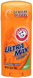 Arm & Hammer Ultramax Invisible Solid Deodorant & Antiperspirant, Shower Fresh, 2.6-Ounce Stick (Pack of 6)