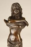 Sexy Nude Girl Be My Valentine Bronze Sculpture Statue