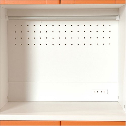 JKプラン カラフルキッチン収納庫 扉付キッチン収納庫 オレンジ skc-001