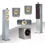 Crystal Acoustics TX-D System with THX� SELECT Certified Subwoofer, Center, Dipole & C-Audiovideo TX-FS Tower speakers - Silver