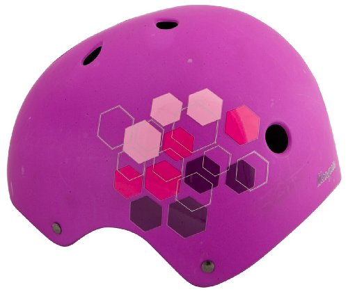 Mongoose Youth Hexagon Street Series Hardshell Helmet, Purple