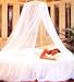 Large Indoor-Outdoor Mosquito Net with Hanging Ring - Chemical-Free Pest Control! - White Image