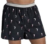 Nautica Sleepwear Men's Flannel Golfer Print Boxer, Navy