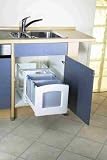 Leifheit Hausrein INSIDE - 2 x 18 Liter Einbauabfallsammler