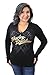 Harley-Davidson Womens Your Fantasy Foil Ink V-neck Black Long Sleeve