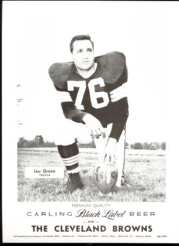 Carling Black Label Beer 1959 Promotional Prints of Cleveland Browns Players (5)