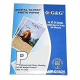 Premium 4 X 6 Inch Glossy Photo Paper (20 Sheets/Pack)
