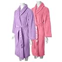 Anne Lewin Cozy Fleece Shawl Collar Wrap Robe