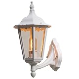 Konstsmide Firenze 7213-250 Wandleuchte (B: 23,5cm T: 30cm H: 48cm, 1x100W, IP43) matt-wei&szlig;