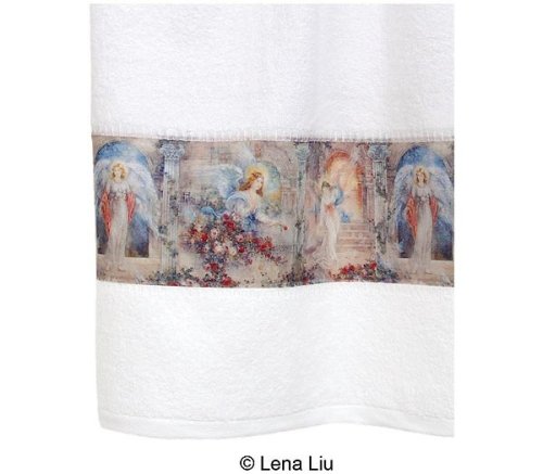 Herald Angels Hand Towel, White