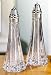 Kitchen & Housewares : Pair of Hamilton 6" Crystal Formal Dining Salt and Pepper Shaker Set