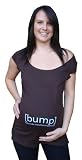 [bump] tee - brown/blue maternity tee