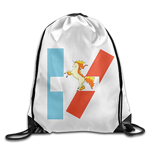 Caxlorb Twenty One Unicorn TOP Pilots Musical Duo Drawstring Bags CoolJogging Backpack Sport Bag School Travel Backpack For Teens College For Men &amp; Women White