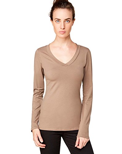 (ユナイテッドカラーズオブベネトン) UNITED COLORS OF BENETTON プレーンベア天竺ロゴVネック長袖トップス・カットソーTRA