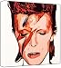 David Bowie - Pop Art Print (Comic Effect) 30 x 30 x 2 cm Medium Square Deep Box Canvas