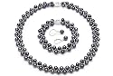 PearlsOnly Weave Black 6-7mm A Freshwater Pearl Set