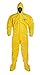 Dupont QC122BYL6X001200 QC Coverall, Storm Flap with Adhesive Closure, Bound Seam, 6X-Large, Yellow (Pack of 12)